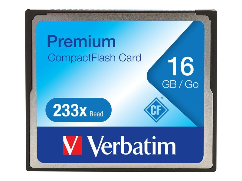 VERBATIM 233X PREMIUM 16GB COMPACT FLASH